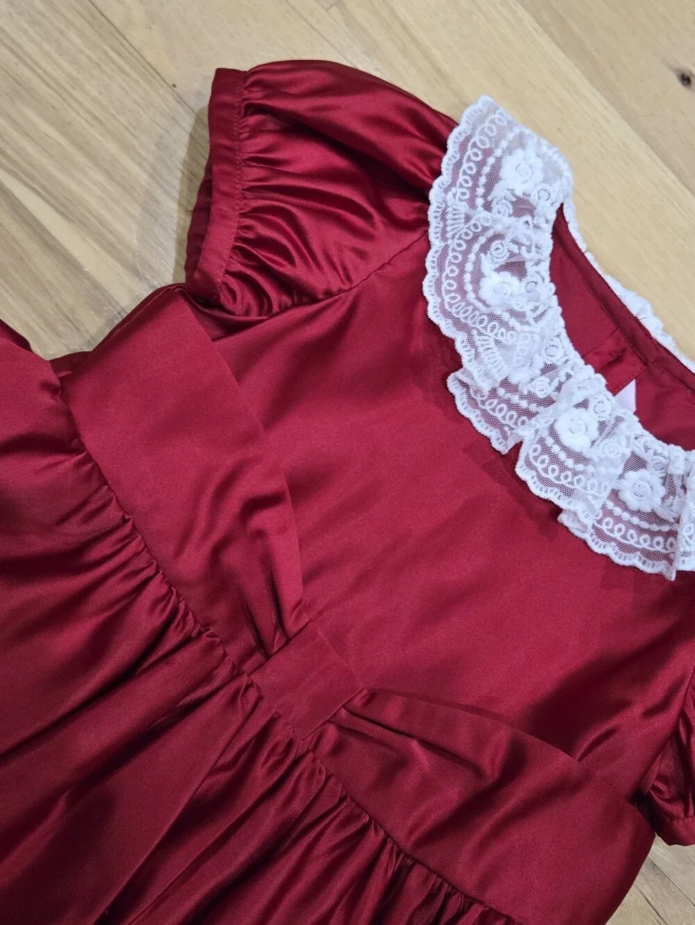 Janie and Jack X American Girl Red Dress with White Trim SIZE 5